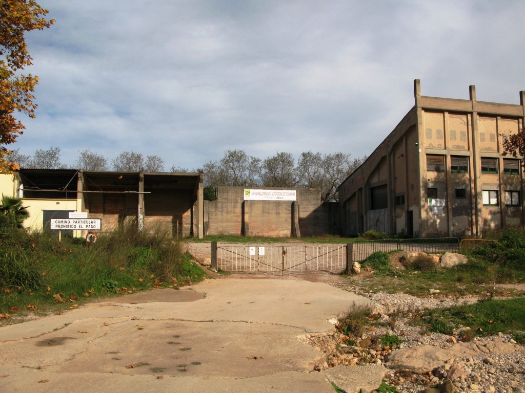 Sitges-Terramar track entrance